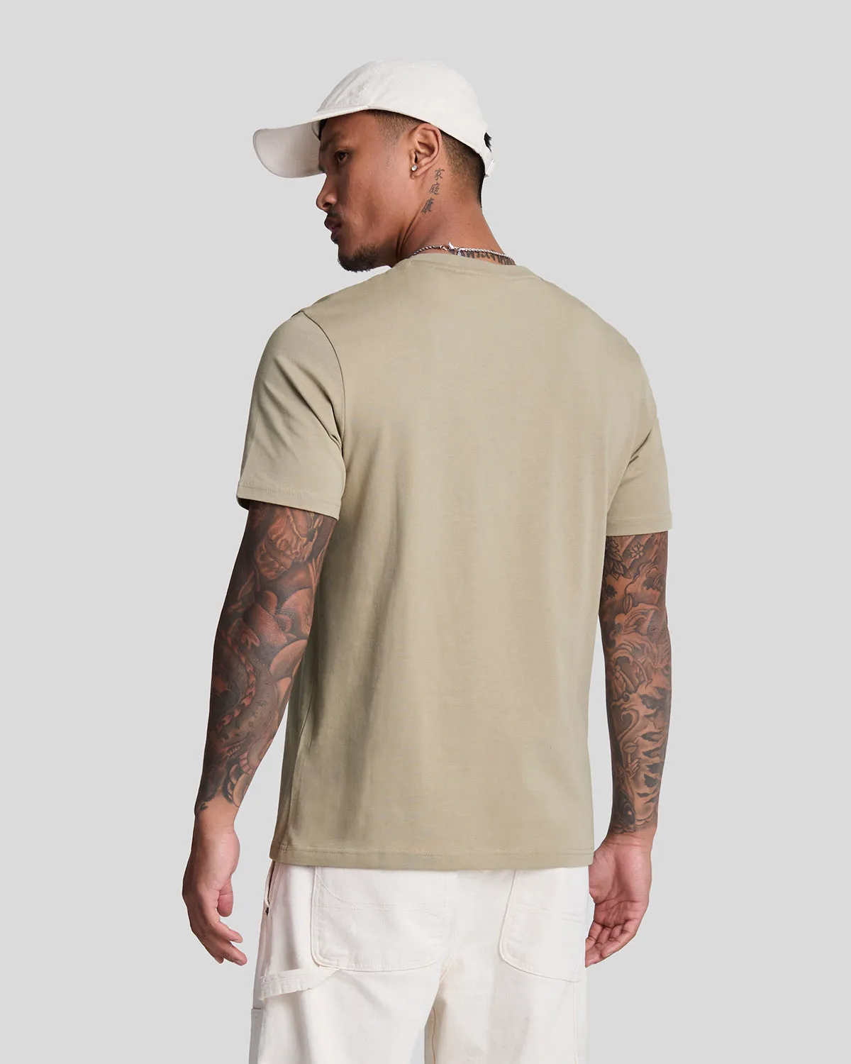 Cotton Crew Neck T-Shirt sold by Lyle & Scott product image thumbnail 3