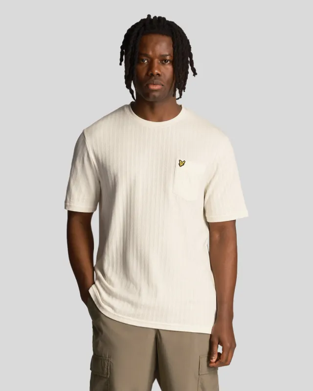 Textured Stripe T-Shirt sold by Lyle & Scott