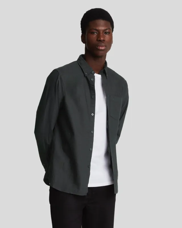 Tonal Button Down Oxford Shirt sold by Lyle & Scott