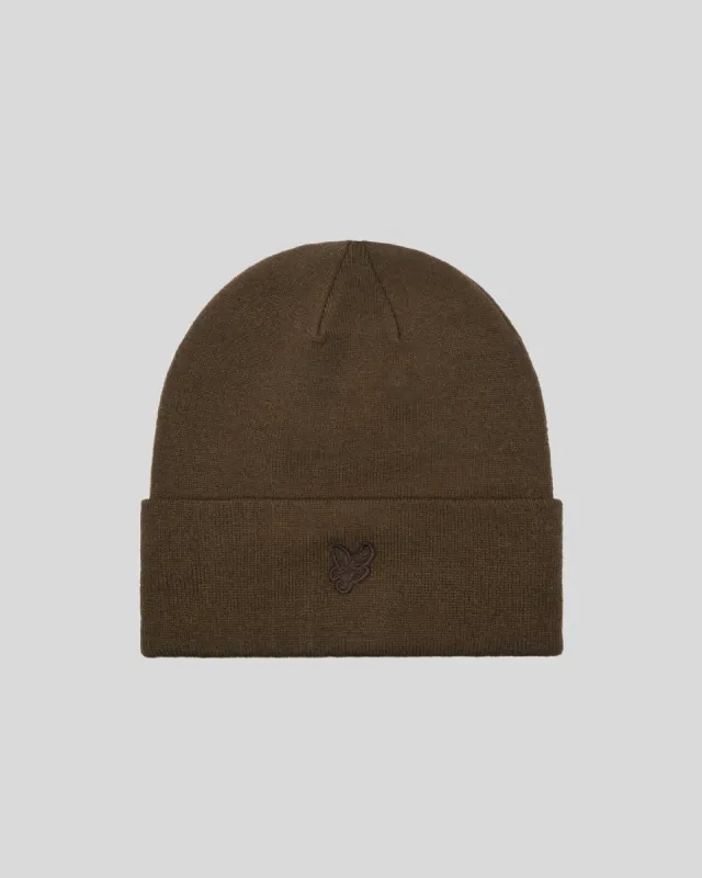 Tonal Eagle Beanie sold by Lyle & Scott