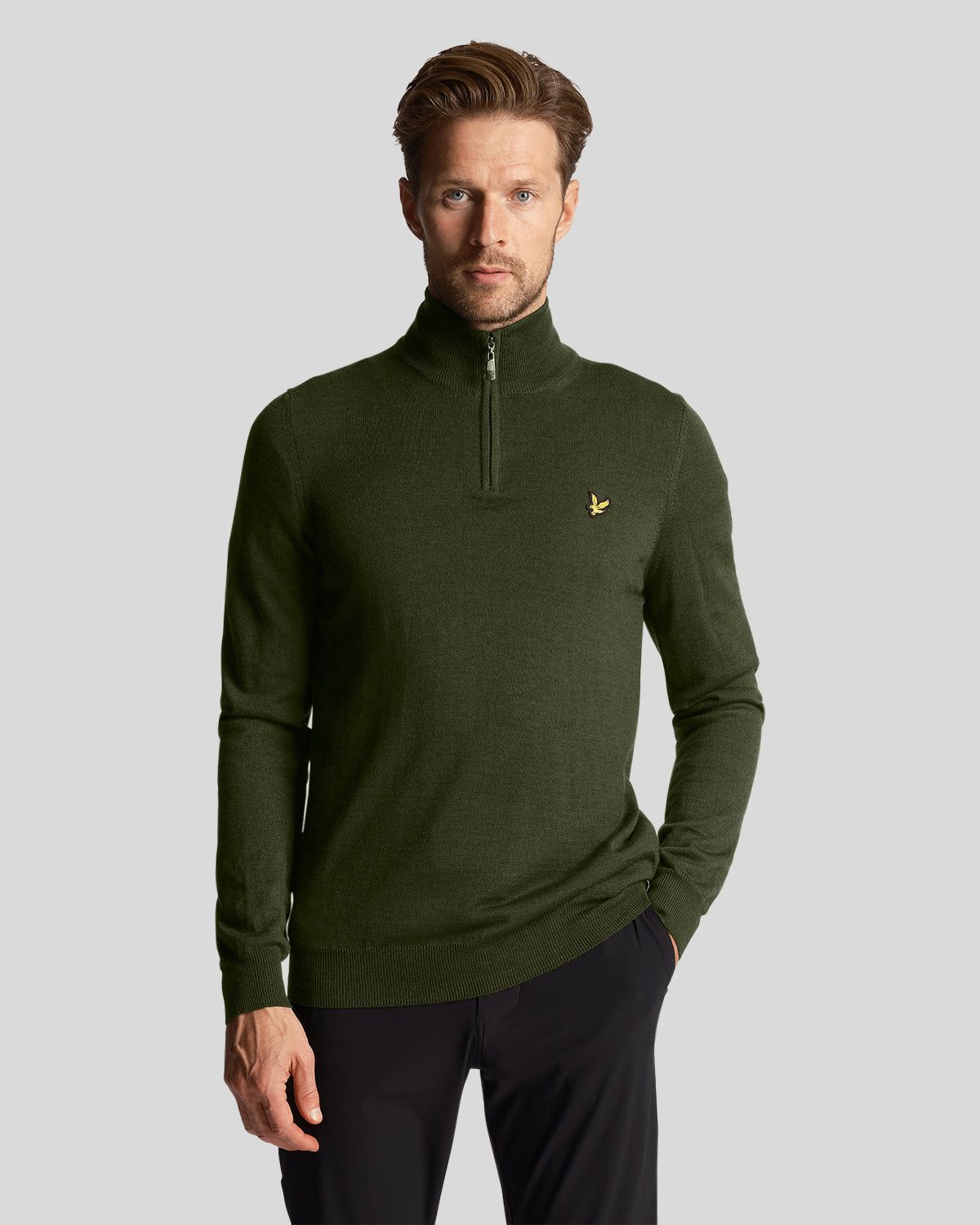 Golf Core 1/4 Zip Merino Jumper sold by Lyle & Scott product image thumbnail 2