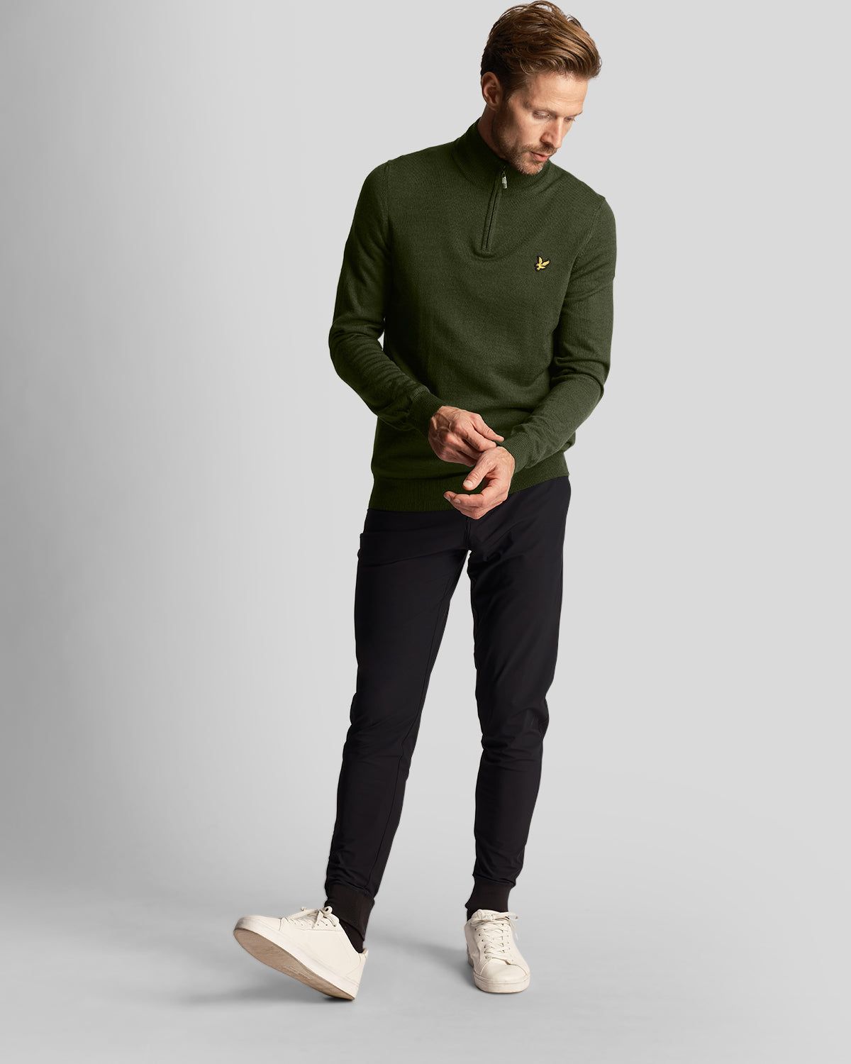 Golf Core 1/4 Zip Merino Jumper sold by Lyle & Scott product image thumbnail 3