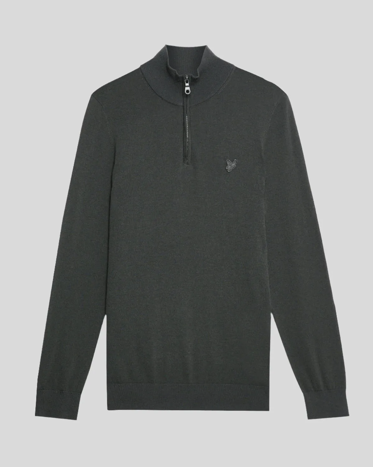 Tonal Eagle Merino 1/4 Zip Jumper sold by Lyle & Scott product image thumbnail 5