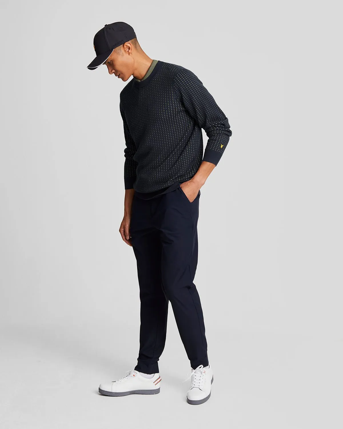 Golf Grid Crew Neck Jumper sold by Lyle & Scott product image thumbnail 2