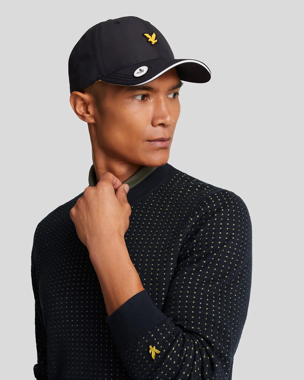 Golf Grid Crew Neck Jumper sold by Lyle & Scott product image thumbnail 4