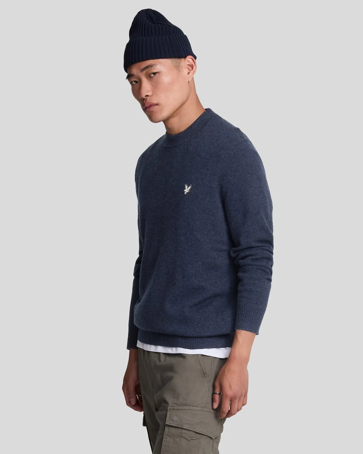 Cashmere Blend Crew Neck Jumper sold by Lyle & Scott