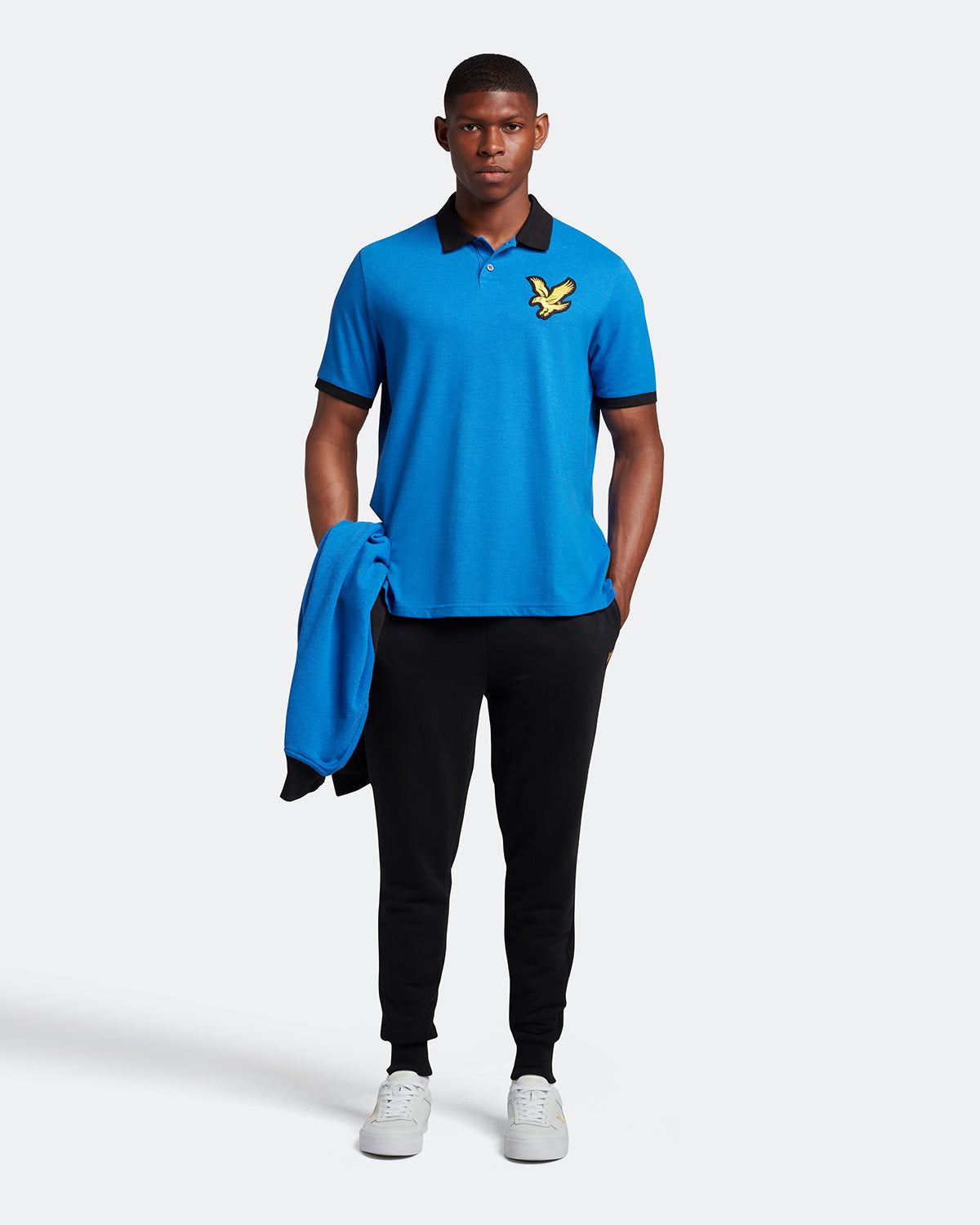 Block Marl Polo Shirt sold by Lyle & Scott product image thumbnail 3