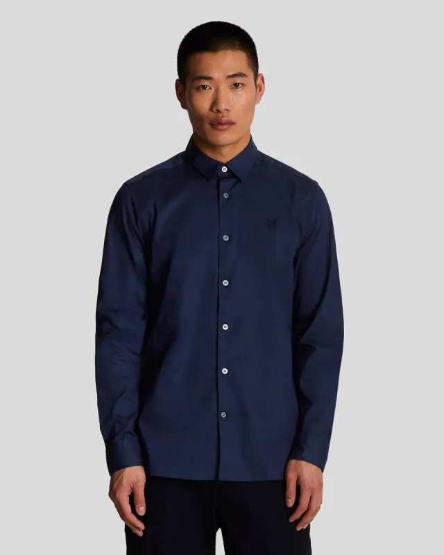 Long Sleeve Slim Fit Poplin Shirt sold by Lyle & Scott