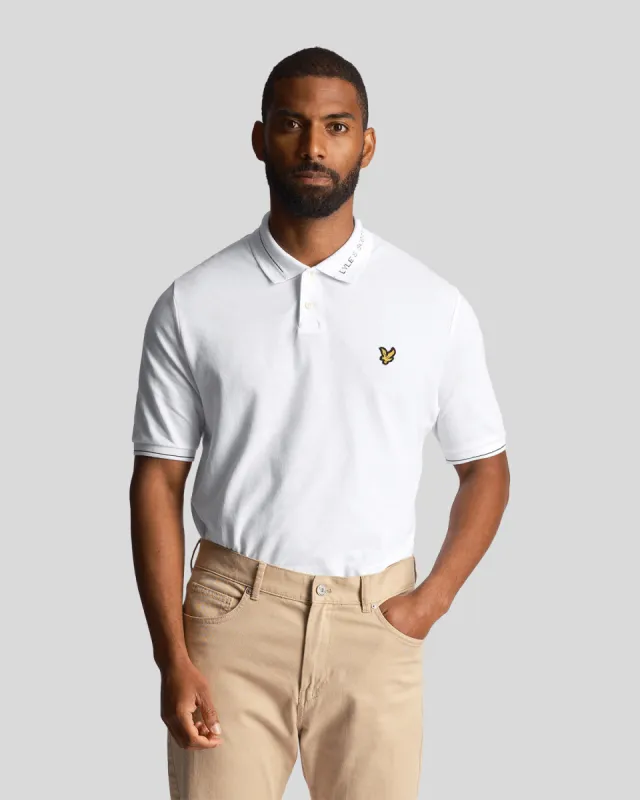 Branded Ringer Polo Shirt sold by Lyle & Scott