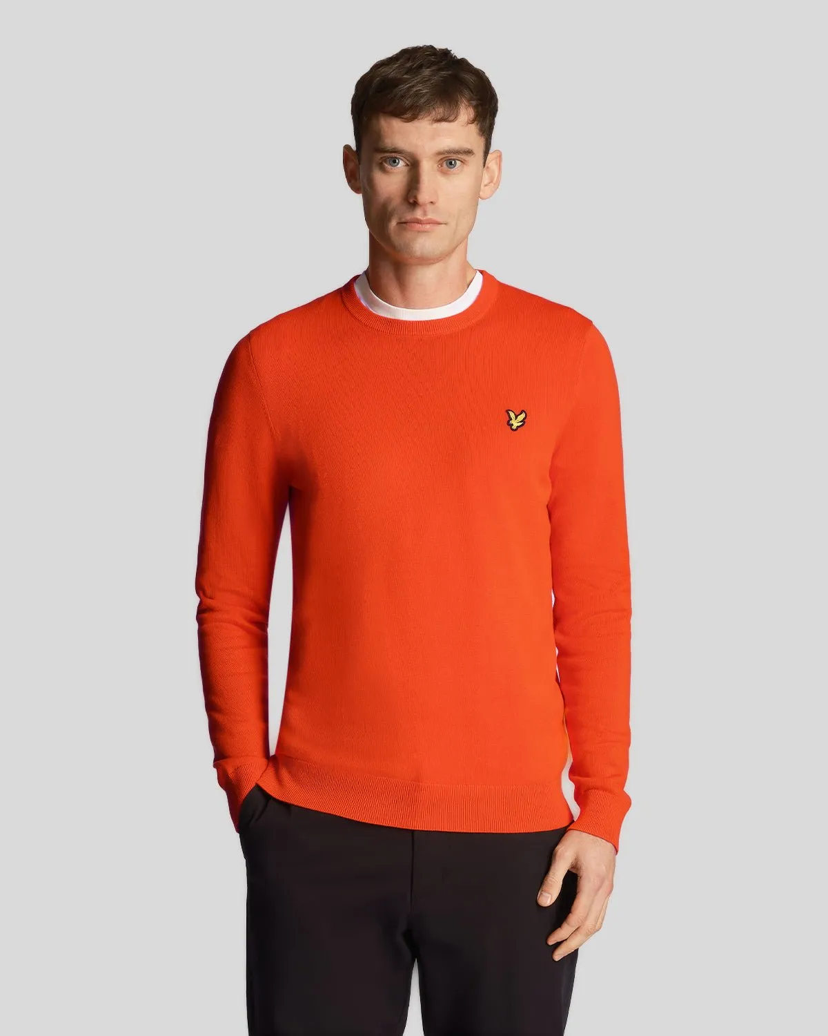 Cotton Crew Neck Jumper sold by Lyle & Scott