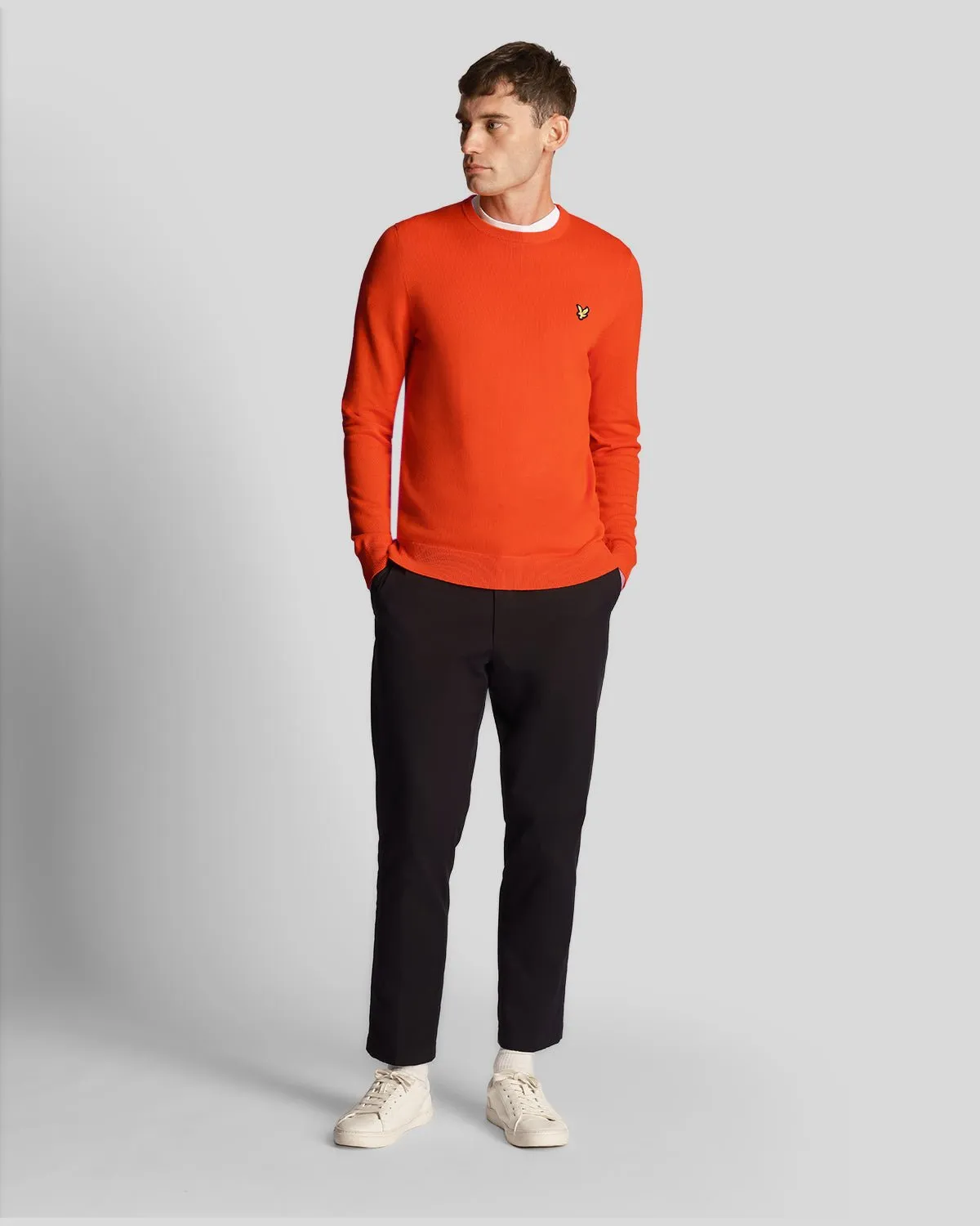 Cotton Crew Neck Jumper sold by Lyle & Scott product image thumbnail 2