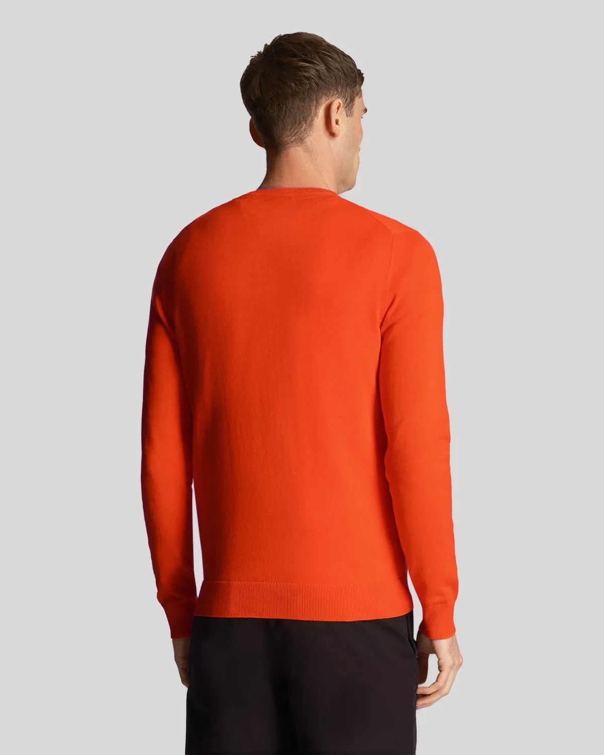 Cotton Crew Neck Jumper sold by Lyle & Scott product image thumbnail 3