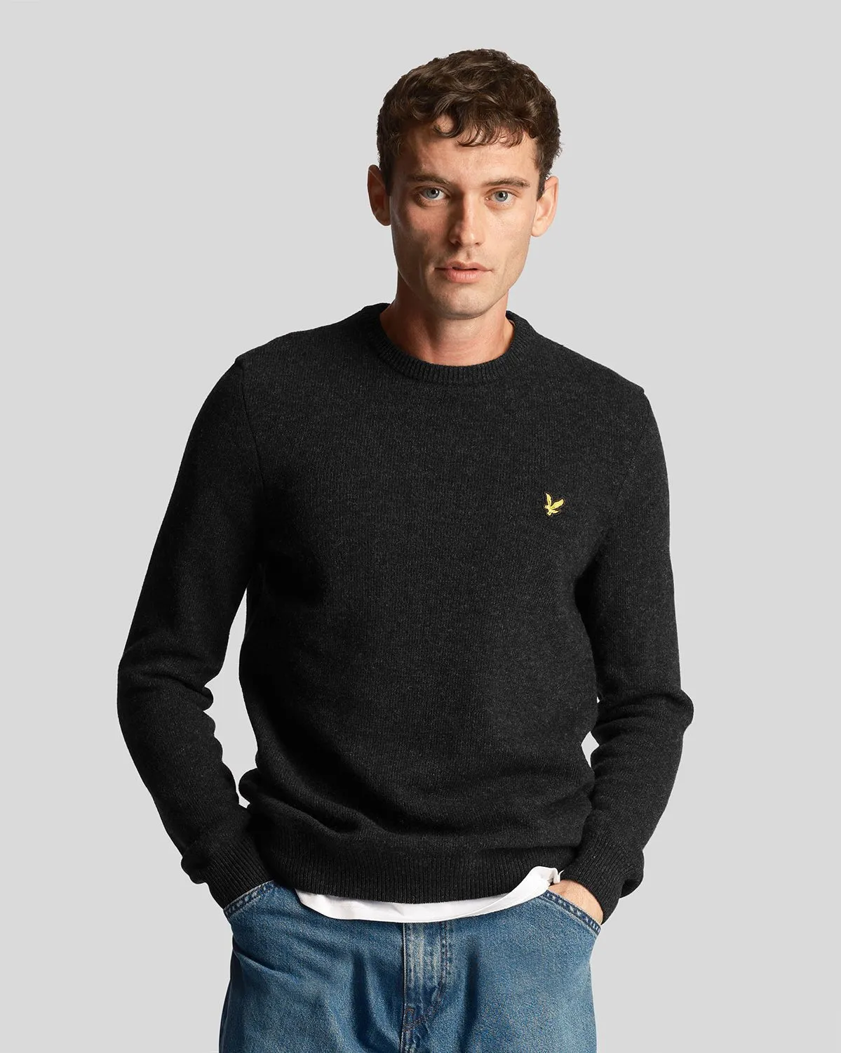 Crew Neck Lambswool Jumper sold by Lyle & Scott