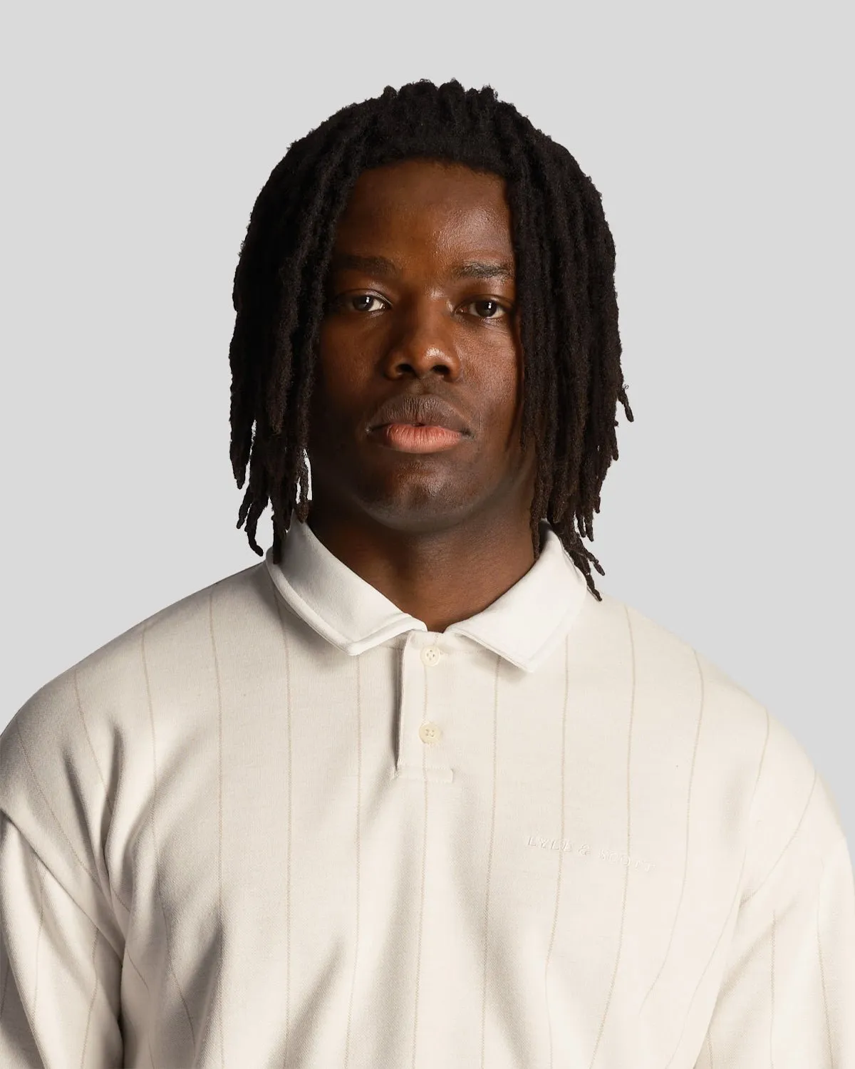 Pinstripe Collared Sweatshirt sold by Lyle & Scott product image thumbnail 4