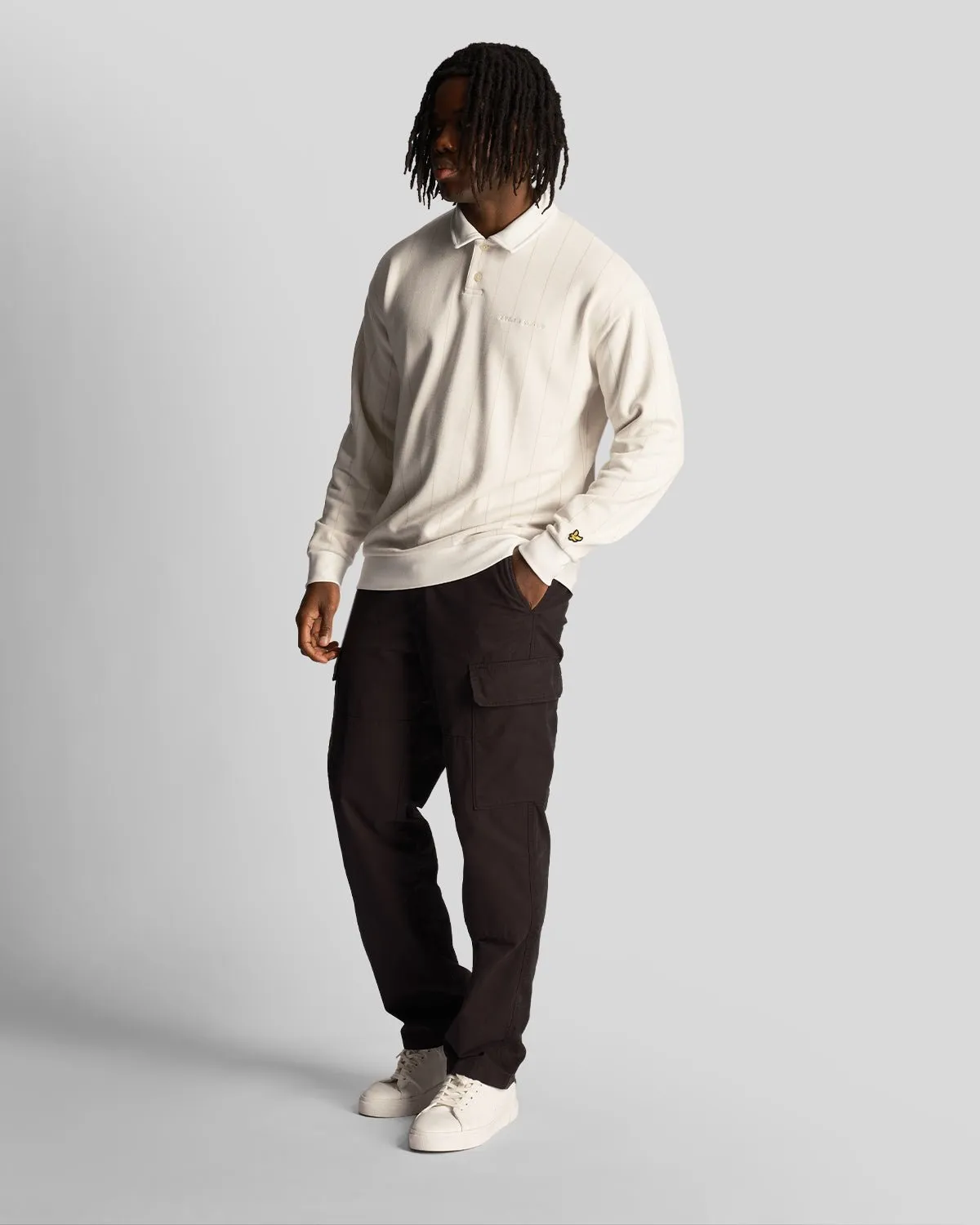 Pinstripe Collared Sweatshirt sold by Lyle & Scott product image thumbnail 2