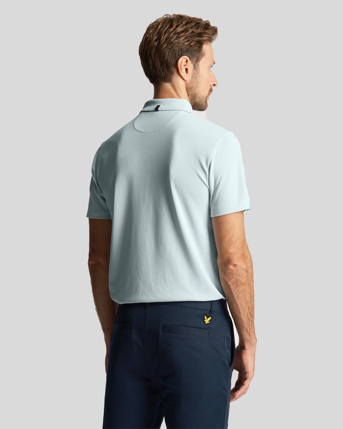 Golf Collar Logo Technical Polo Shirt sold by Lyle & Scott product image thumbnail 3