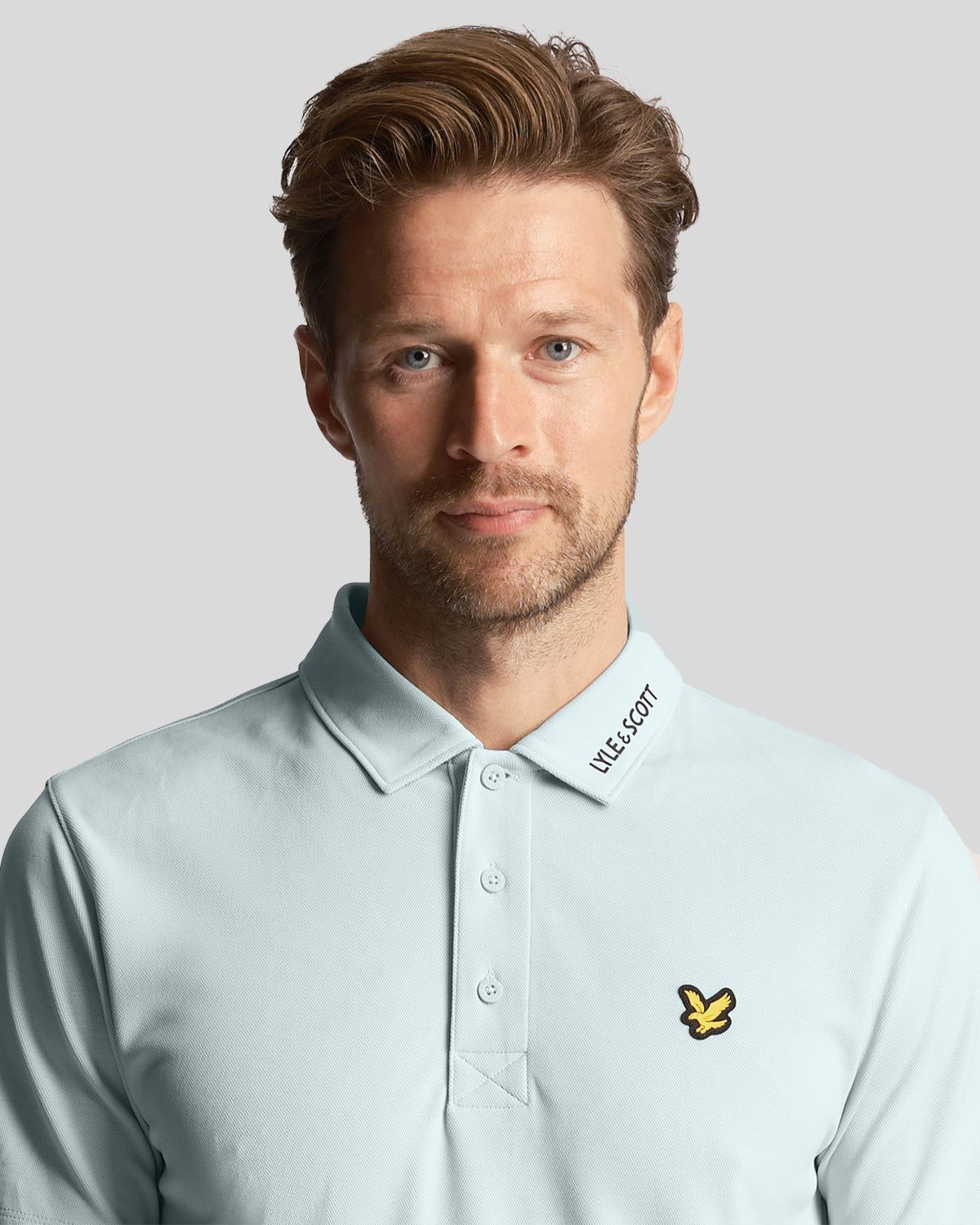 Golf Collar Logo Technical Polo Shirt sold by Lyle & Scott product image thumbnail 4