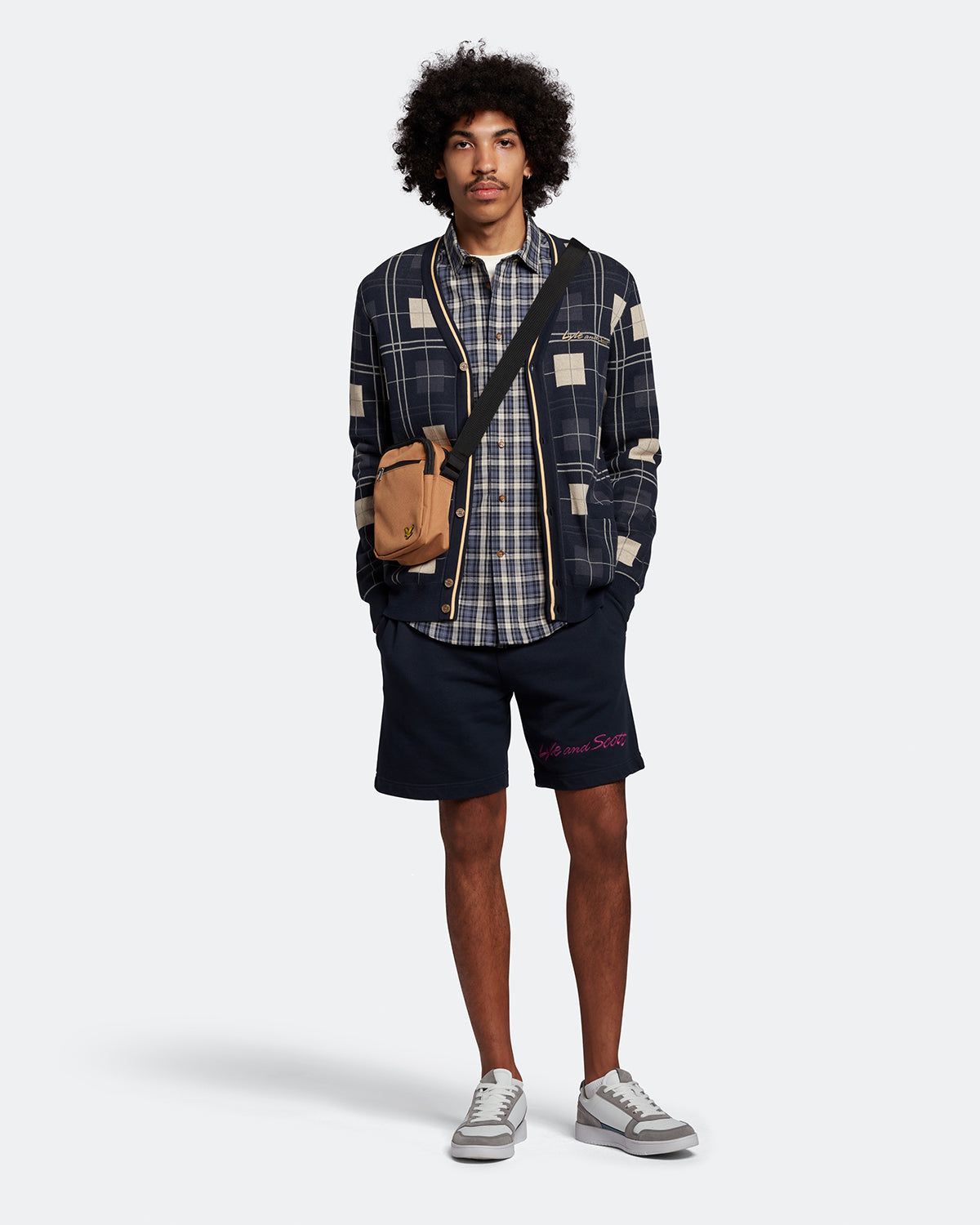 Grid Cardigan sold by Lyle & Scott product image thumbnail 2