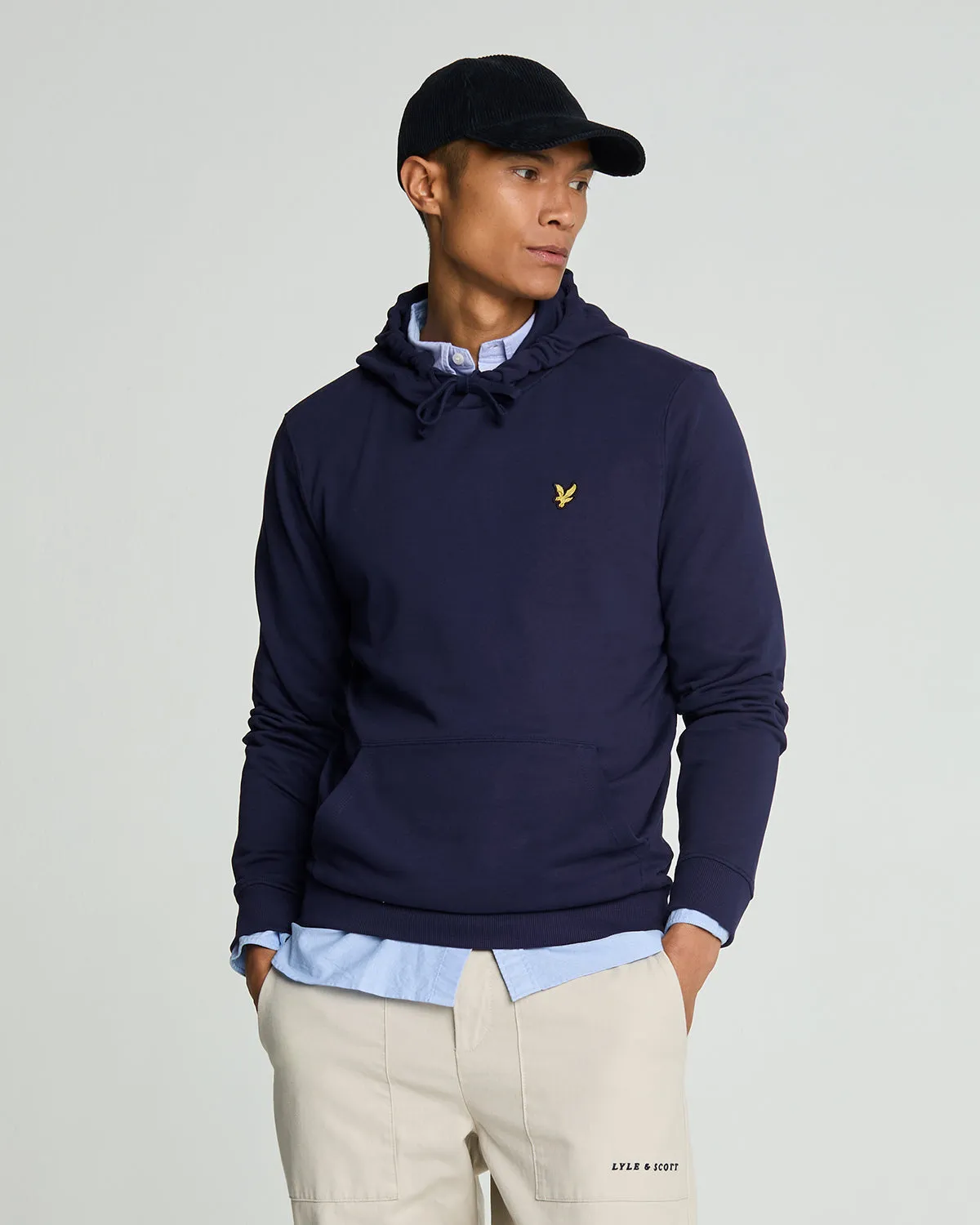 Loopback Cotton Hoodie sold by Lyle & Scott