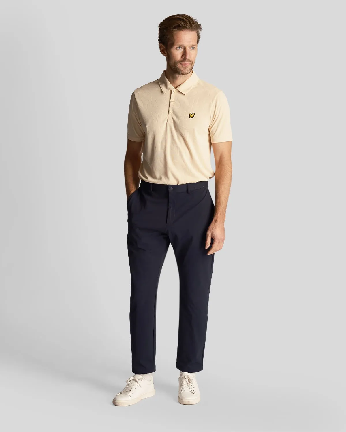 Golf Monogram Jacquard Polo Shirt sold by Lyle & Scott product image thumbnail 2
