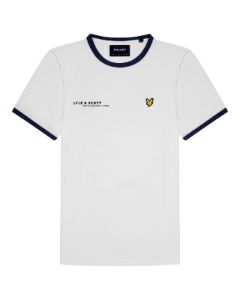 Plain Ringer T-Shirt Co-Ordinates Print sold by Lyle & Scott