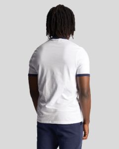 Plain Ringer T-Shirt Co-Ordinates Print sold by Lyle & Scott