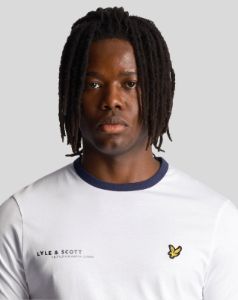 Plain Ringer T-Shirt Co-Ordinates Print sold by Lyle & Scott