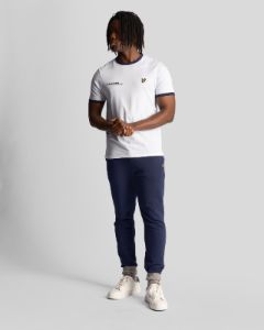 Plain Ringer T-Shirt Co-Ordinates Print sold by Lyle & Scott