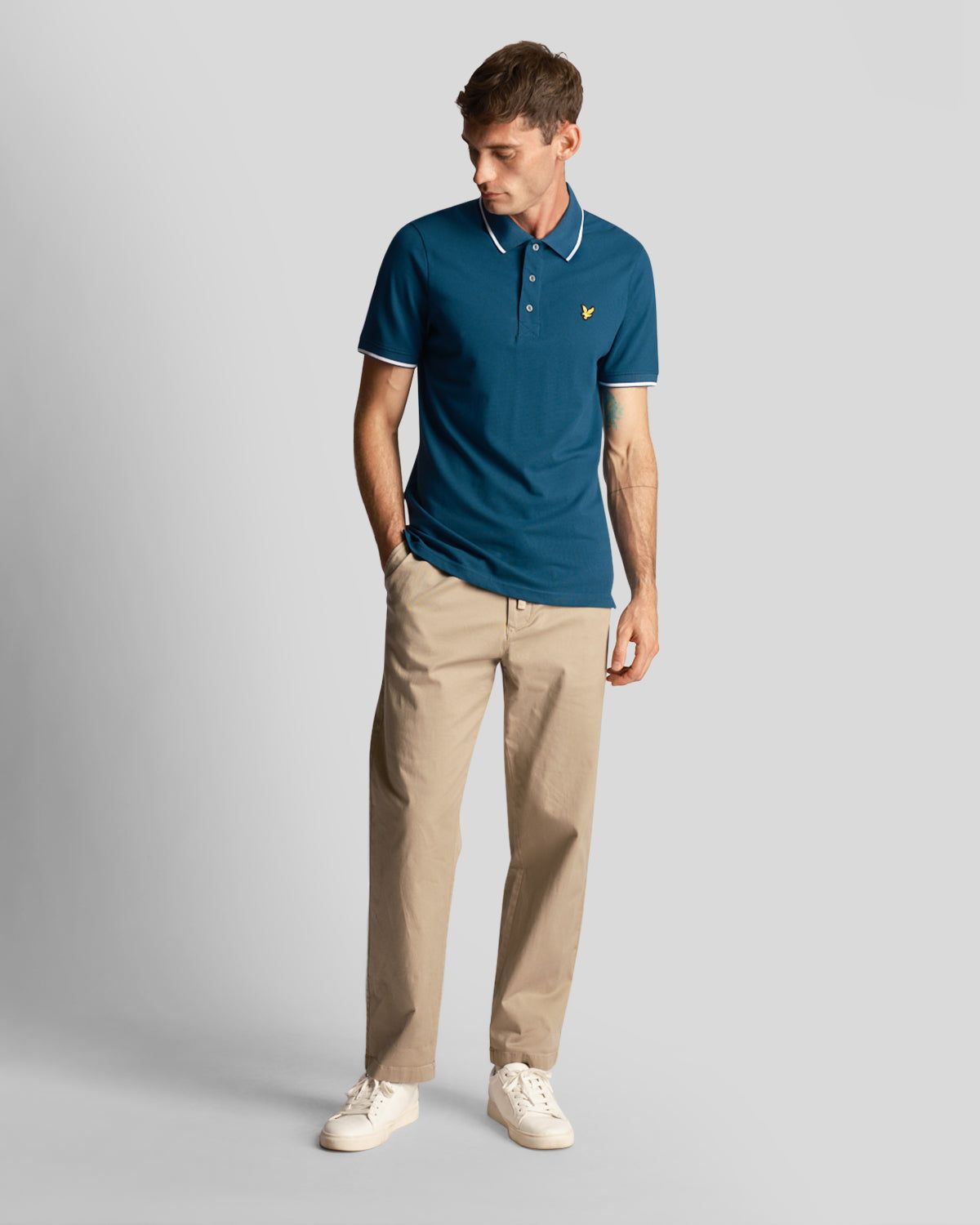 Tipped Polo Shirt sold by Lyle & Scott product image thumbnail 2