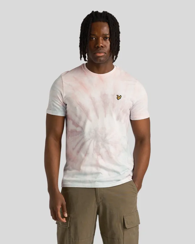 Tie Dye Crew Neck T-Shirt sold by Lyle & Scott