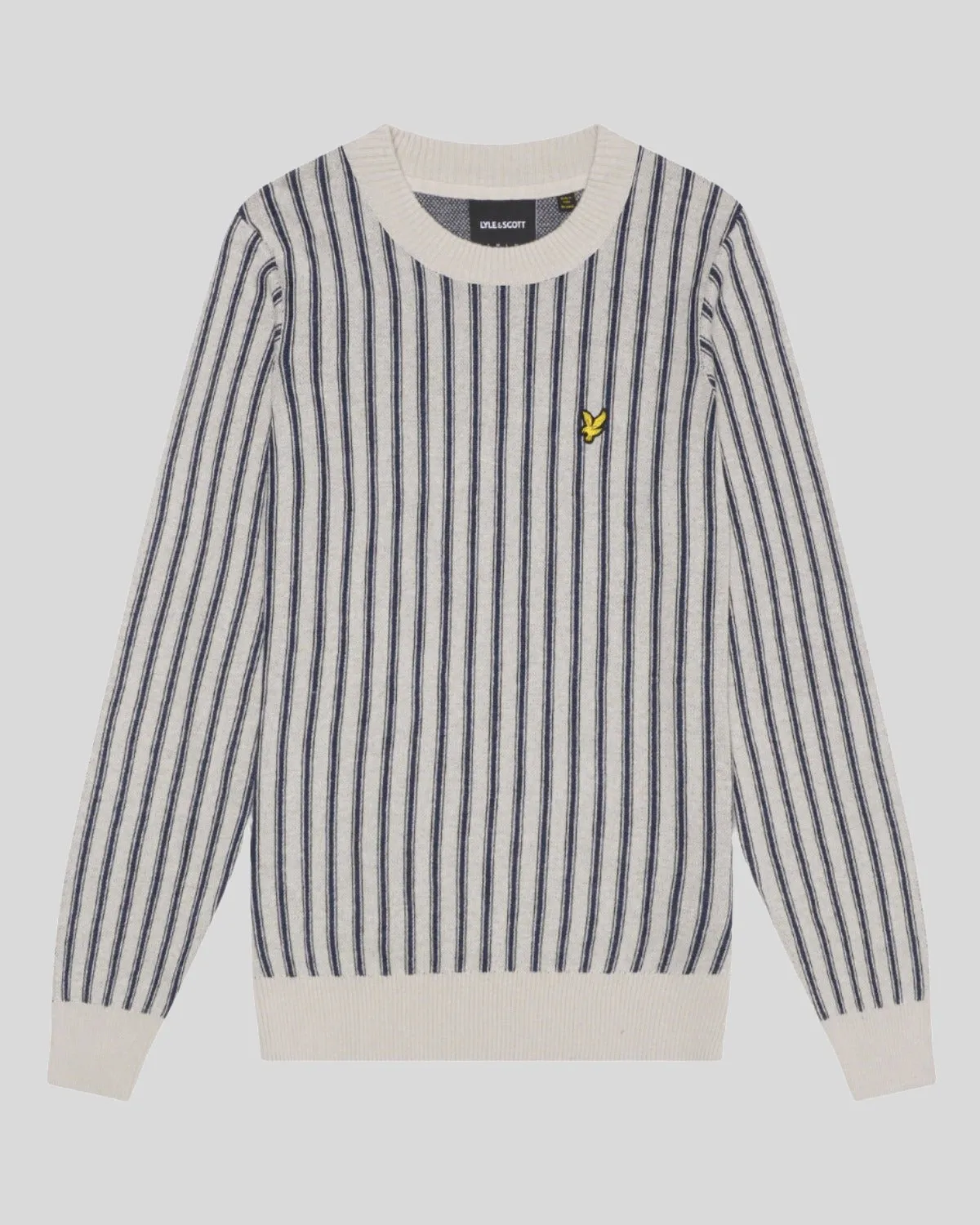 Vertical Stripe Crew Neck Jumper sold by Lyle & Scott product image thumbnail 5