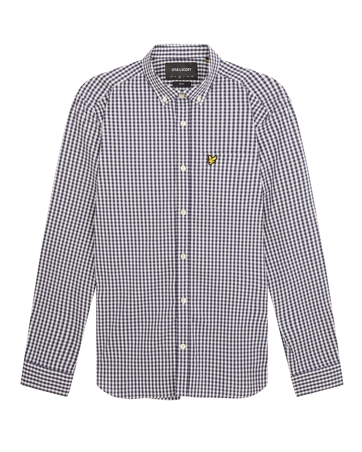 Long Sleeve Slim Fit Gingham Shirt sold by Lyle & Scott product image thumbnail 5