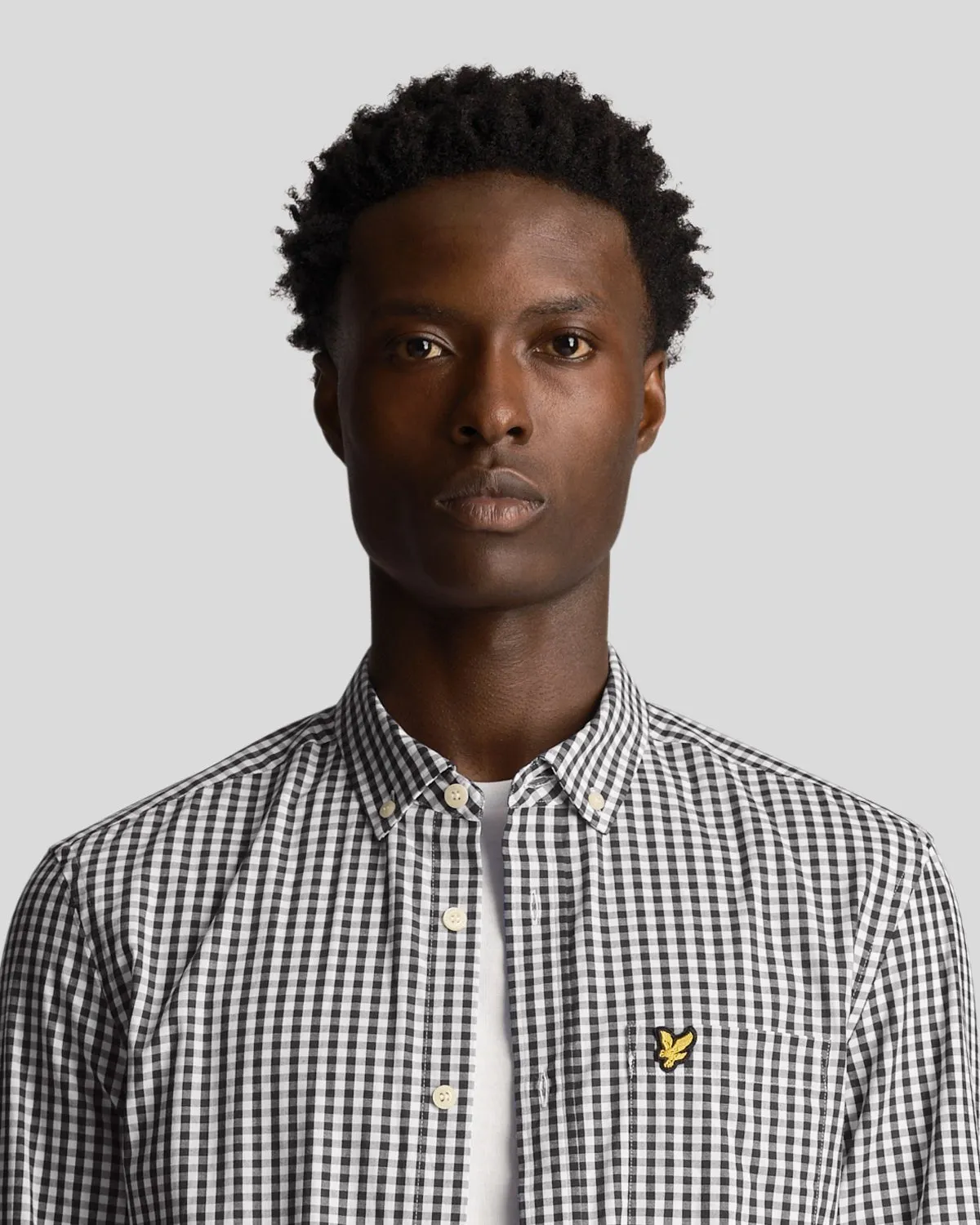 Long Sleeve Slim Fit Gingham Shirt sold by Lyle & Scott product image thumbnail 4