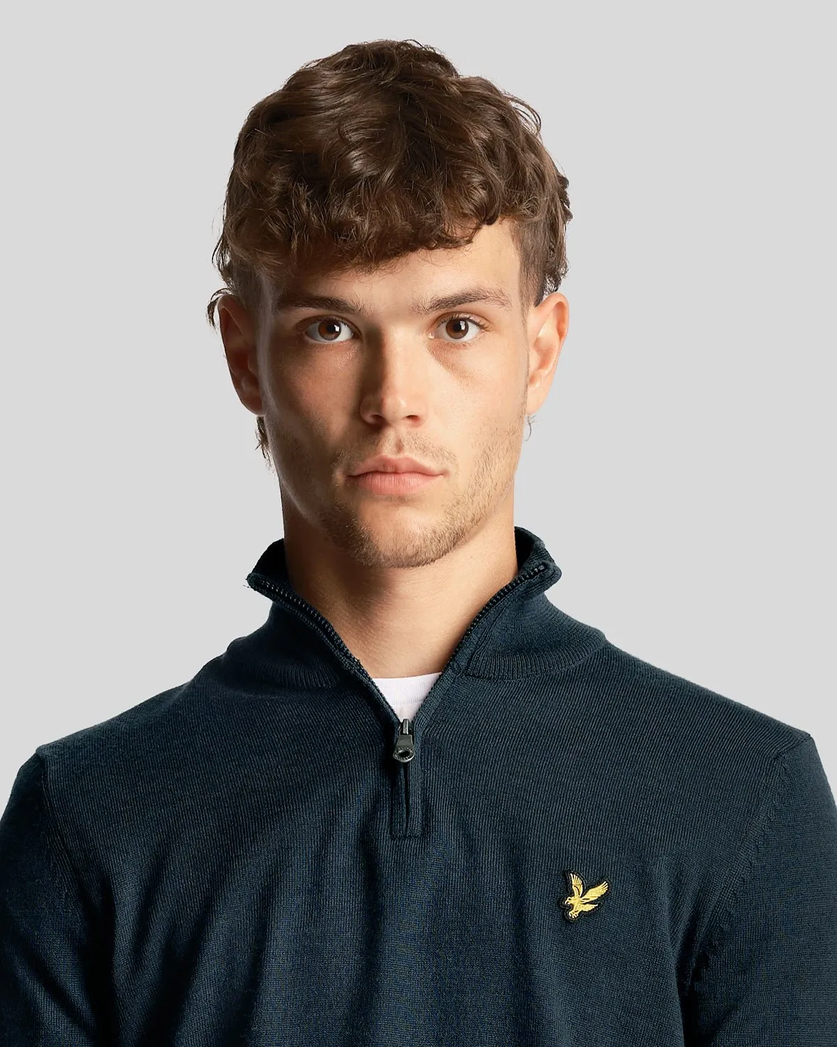 1/4 Zip Merino Mix Jumper sold by Lyle & Scott product image thumbnail 4