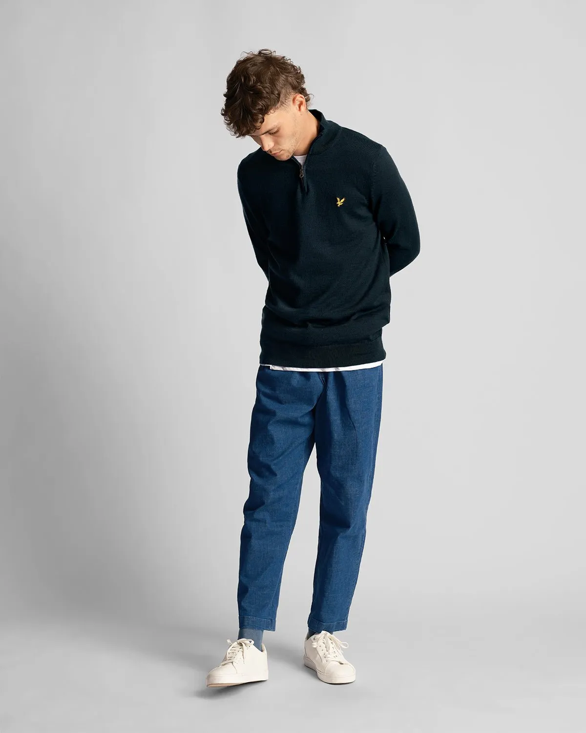 1/4 Zip Merino Mix Jumper sold by Lyle & Scott product image thumbnail 2