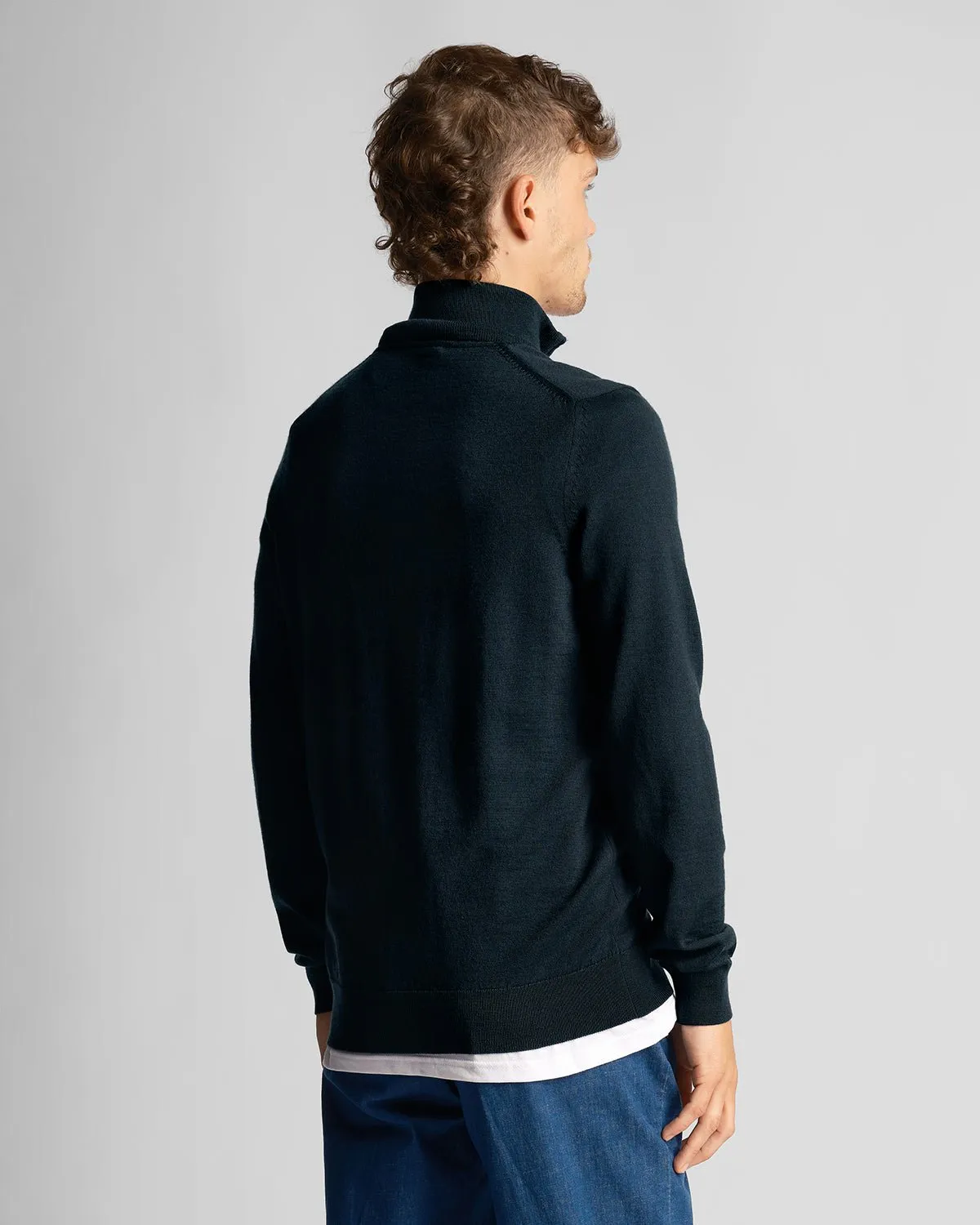 1/4 Zip Merino Mix Jumper sold by Lyle & Scott product image thumbnail 3