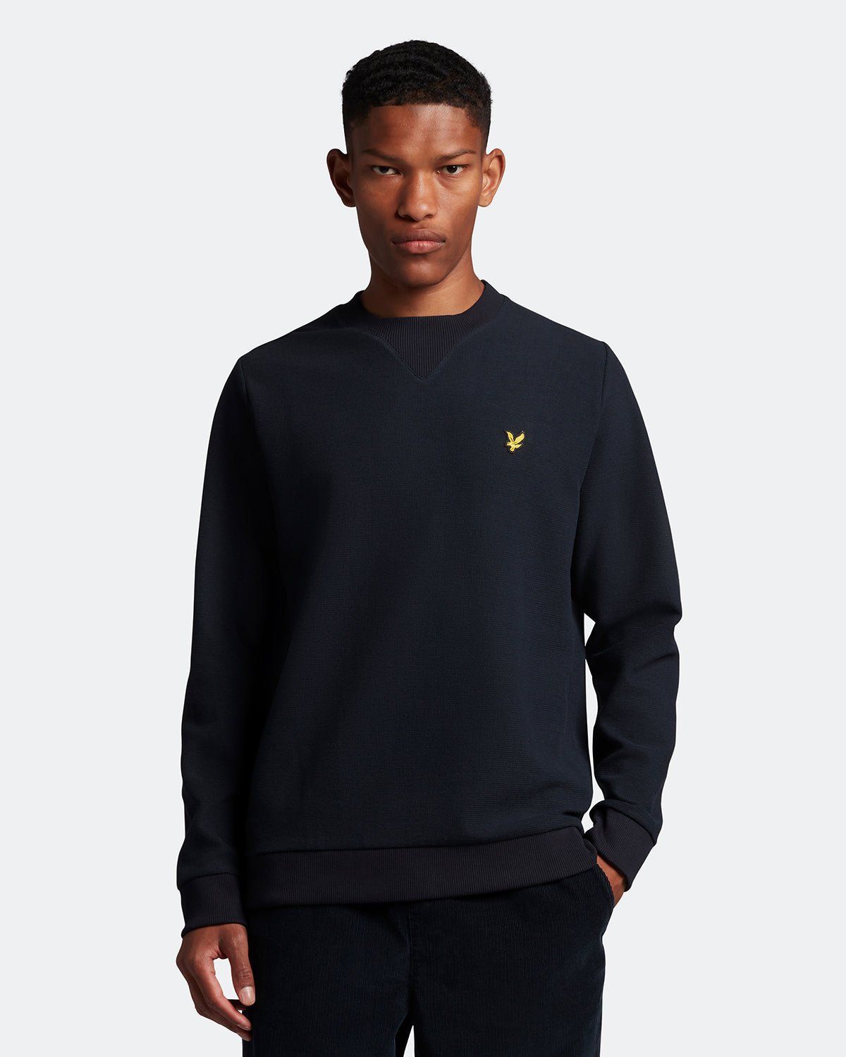 Fine Textured Sweatshirt sold by Lyle & Scott