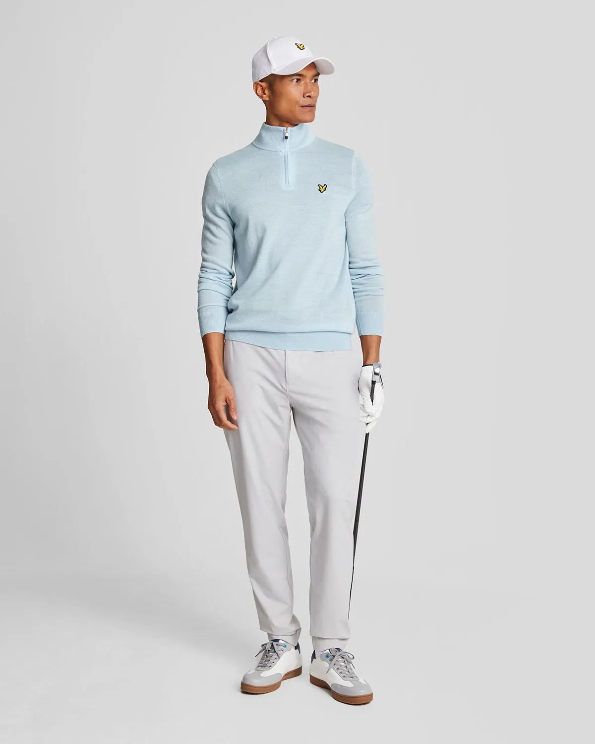Golf 1/4 Zip Merino Jumper sold by Lyle & Scott product image thumbnail 2