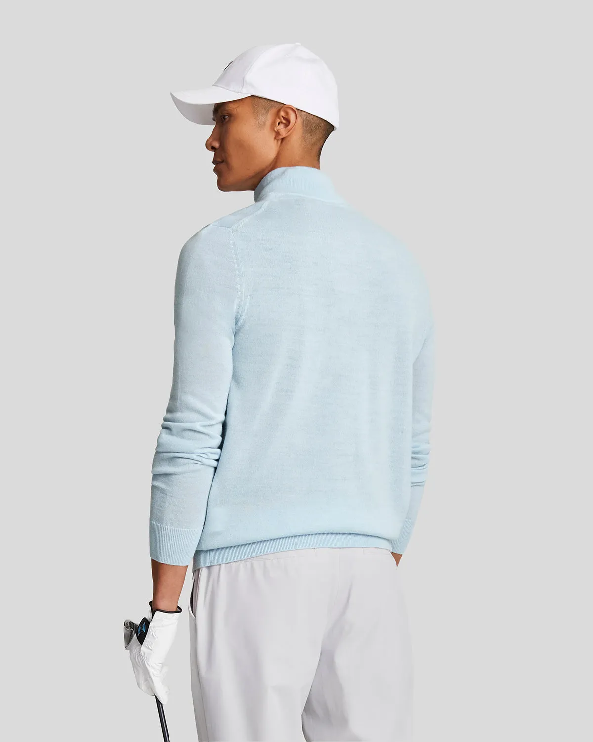 Golf 1/4 Zip Merino Jumper sold by Lyle & Scott product image thumbnail 3