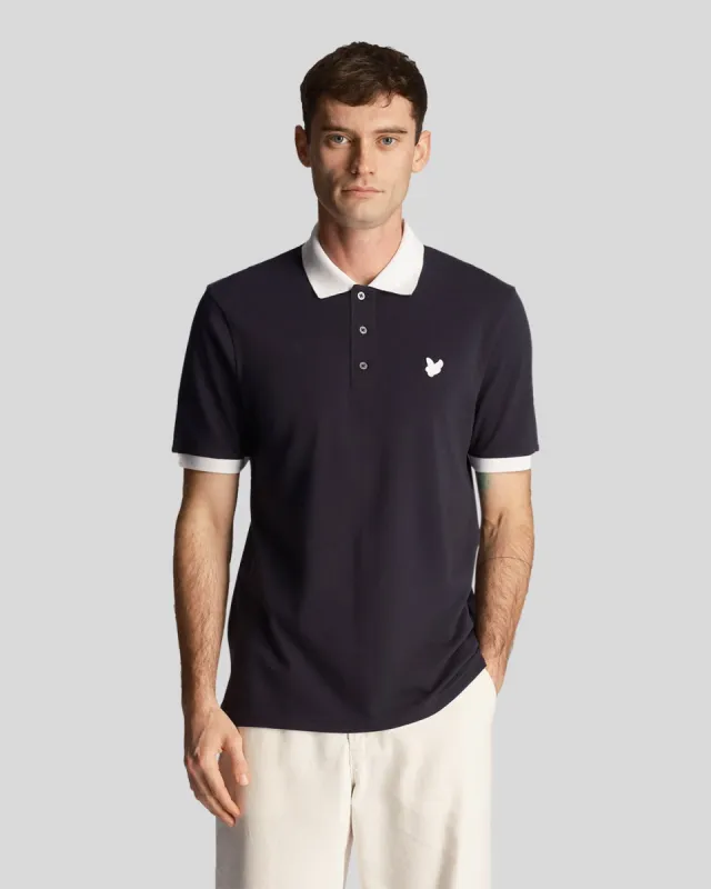 Tonal Ringer Polo Shirt sold by Lyle & Scott