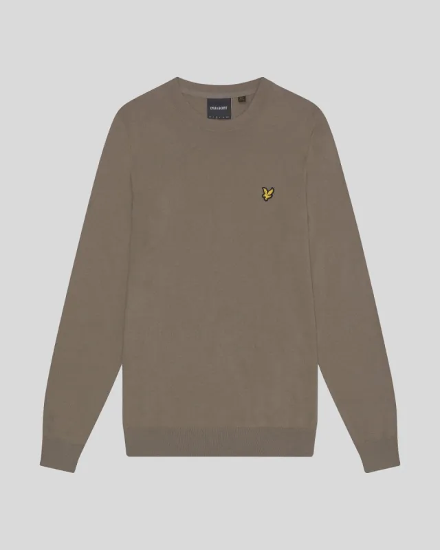 Cotton Merino Crew Neck Jumper sold by Lyle & Scott