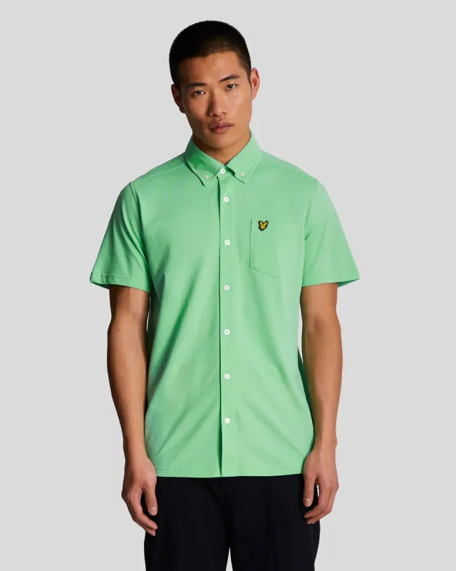 Short Sleeve Pique Shirt sold by Lyle & Scott