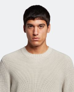 Ribbed Crew Neck Jumper sold by Lyle & Scott