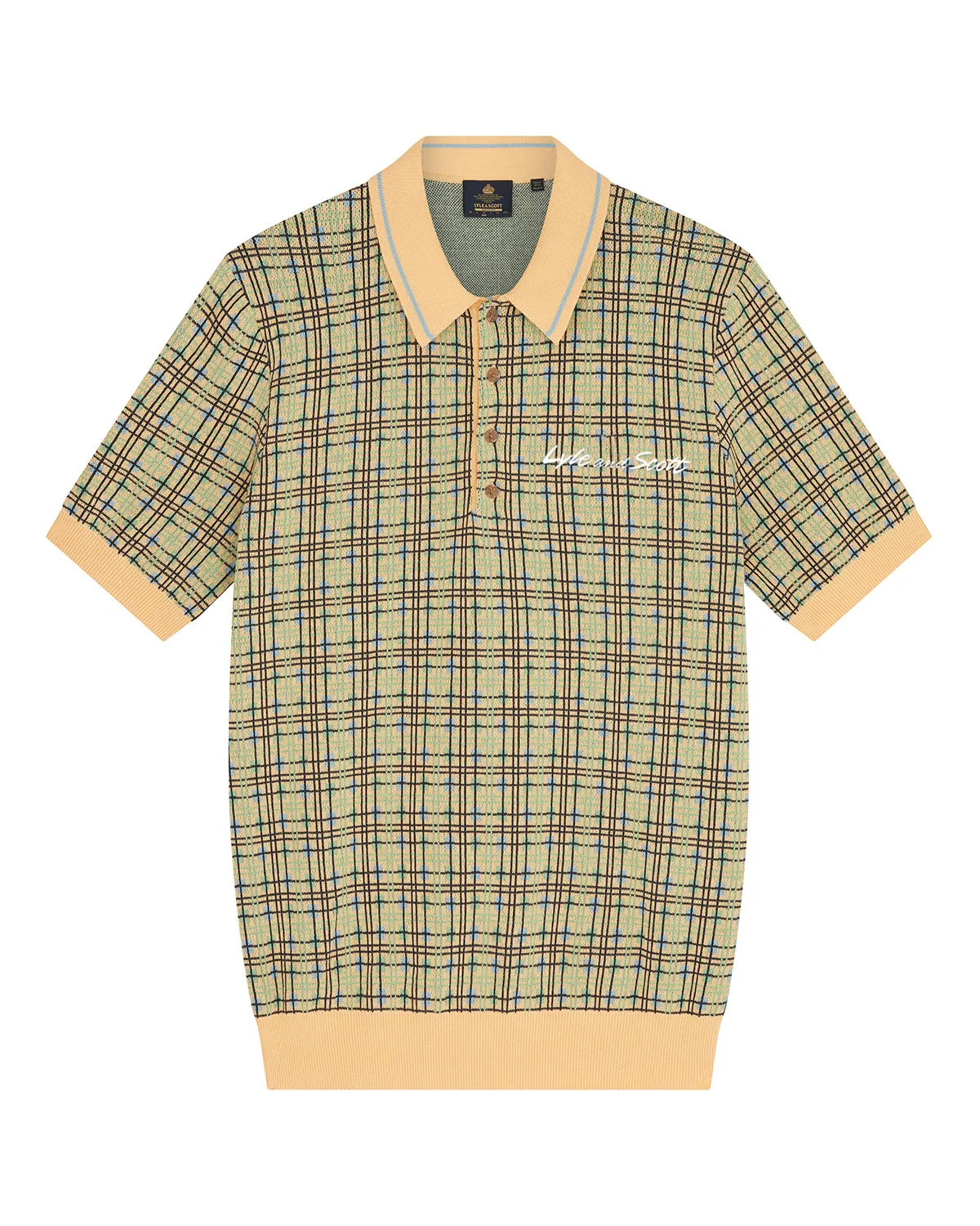 Grid Polo Shirt sold by Lyle & Scott product image thumbnail 5