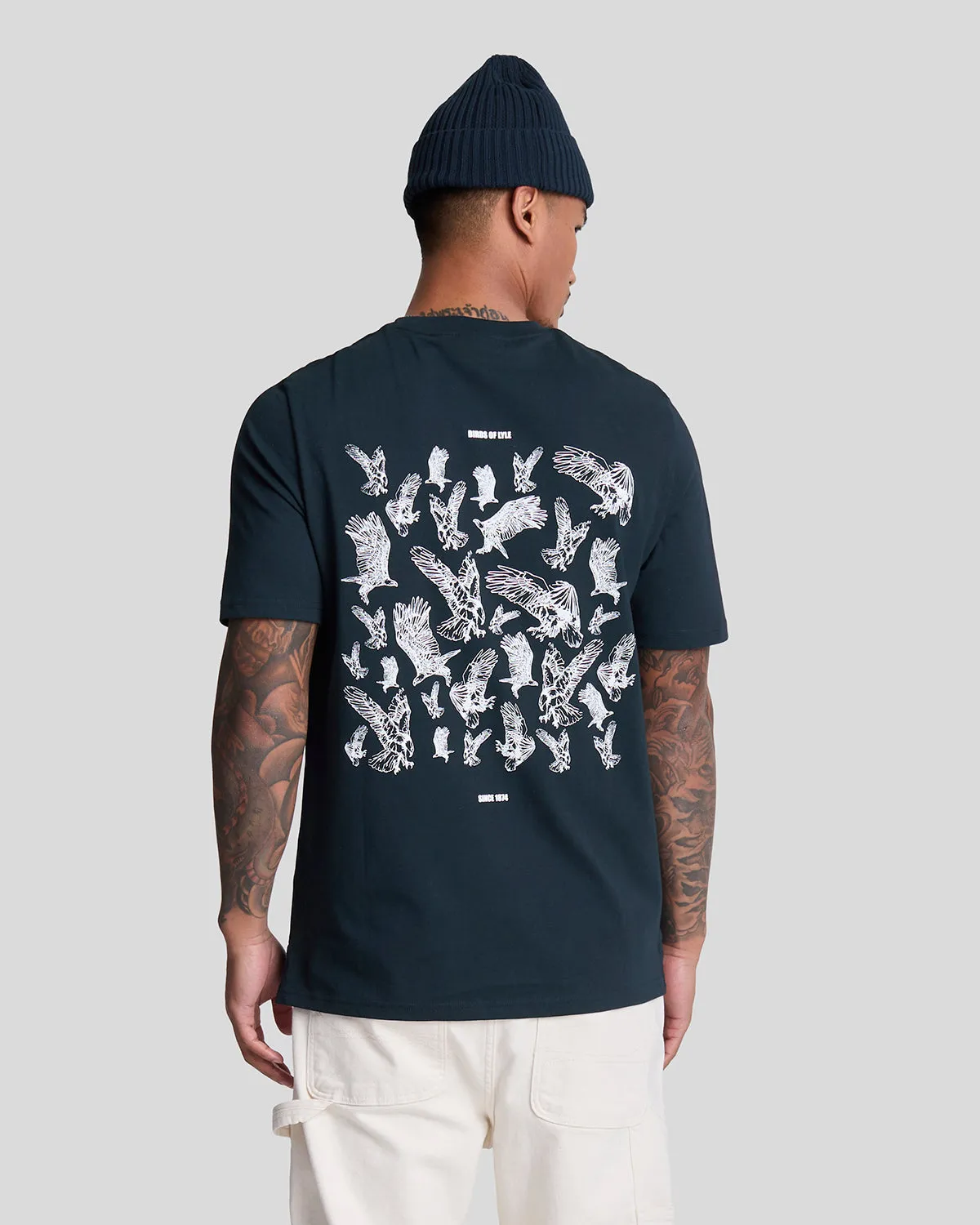 Scattered Eagles Graphic T-Shirt sold by Lyle & Scott