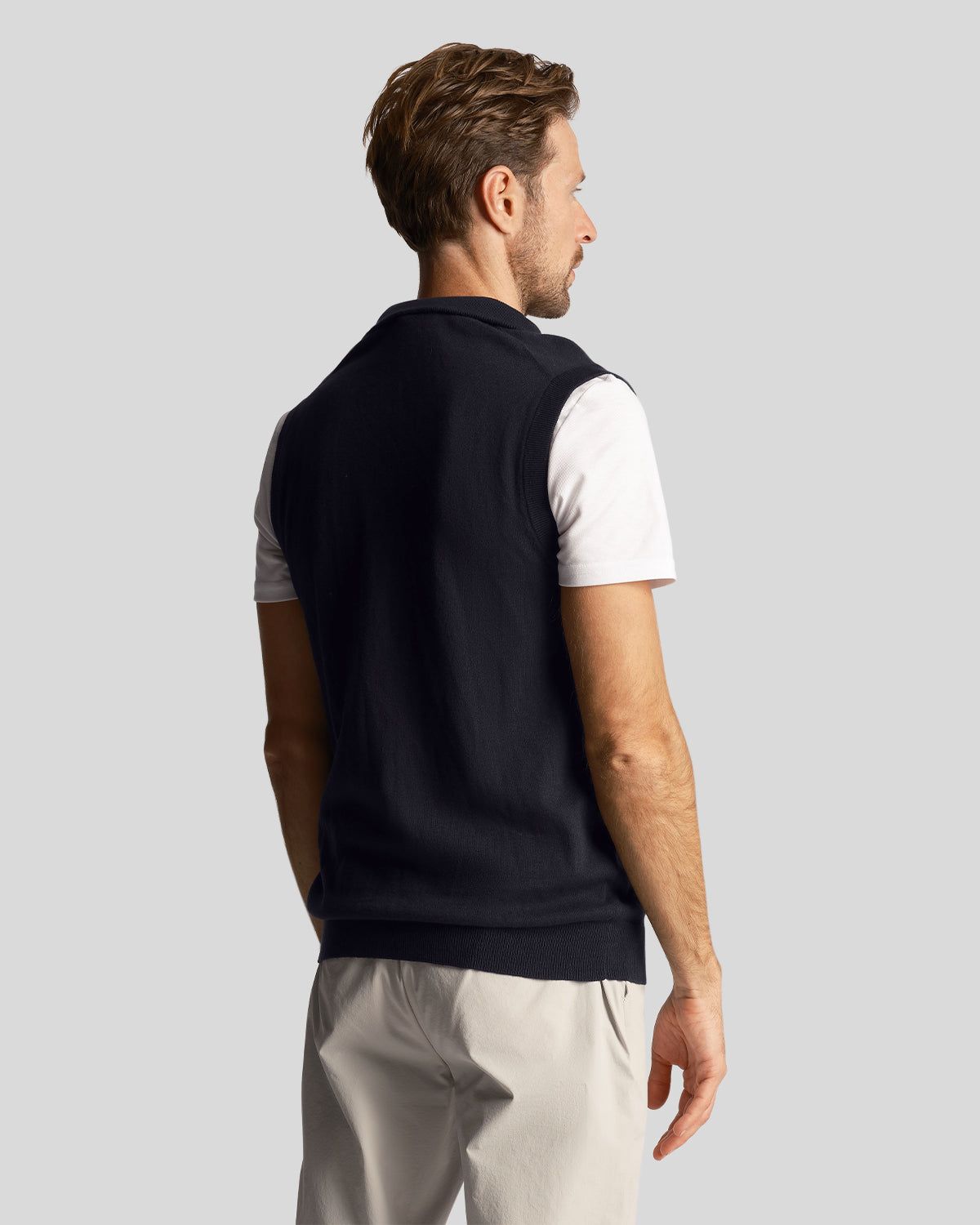 Golf Knitted Vest sold by Lyle & Scott product image thumbnail 3