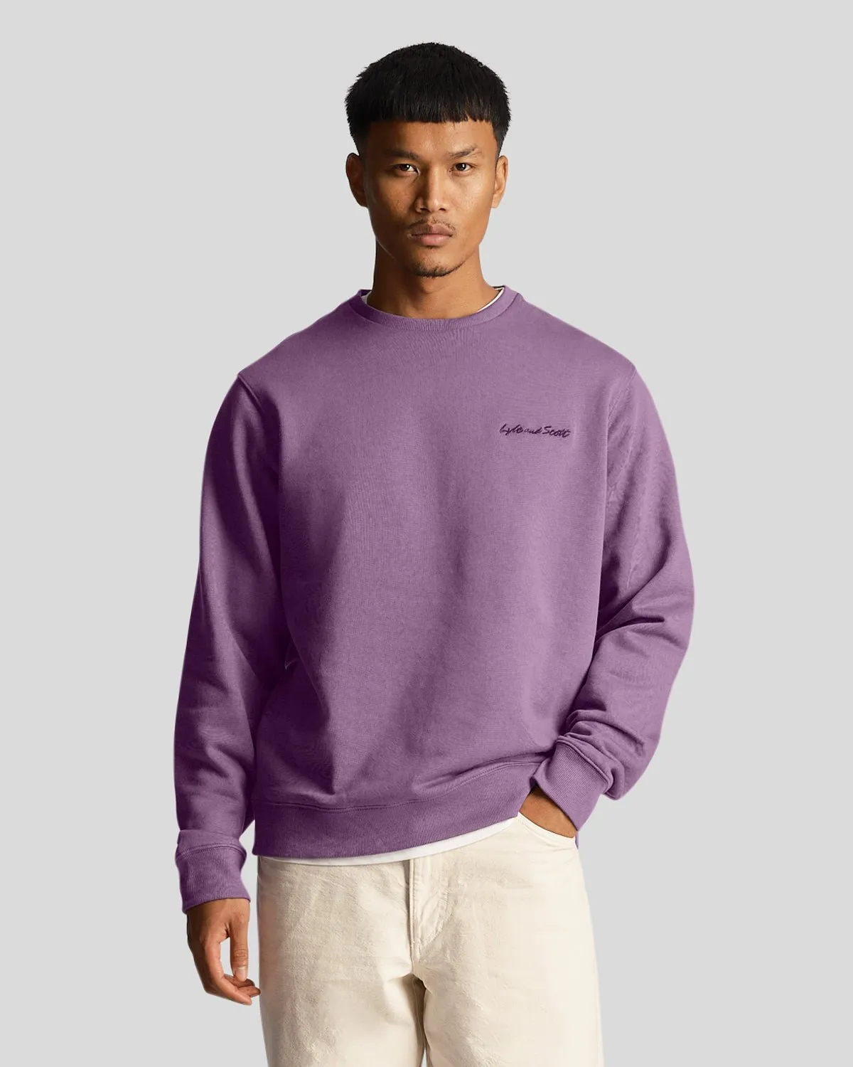 Embroidery Crew Neck Sweatshirt sold by Lyle & Scott