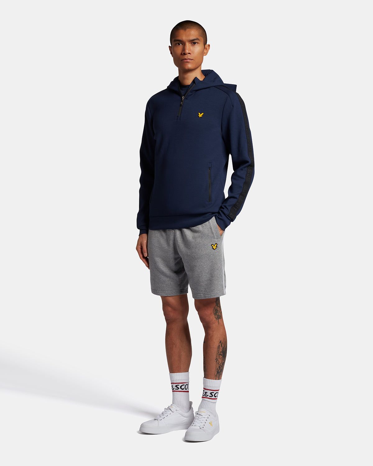 Sports Sweat Short With Contrast Piping sold by Lyle & Scott