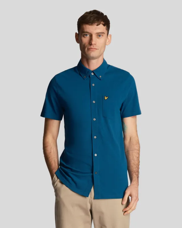 Short Sleeve Pique Shirt sold by Lyle & Scott