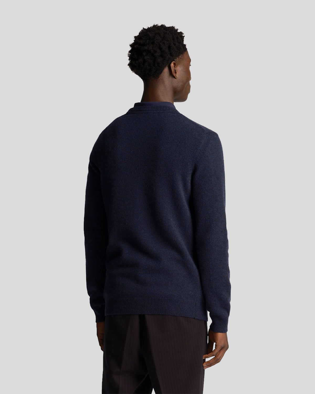 Tonal Eagle Crew Neck Lambswool Blend Jumper sold by Lyle & Scott product image thumbnail 3